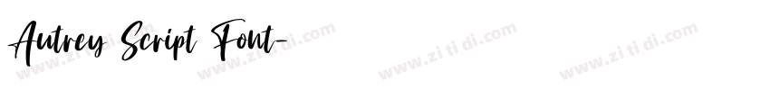 Autrey Script Font字体转换